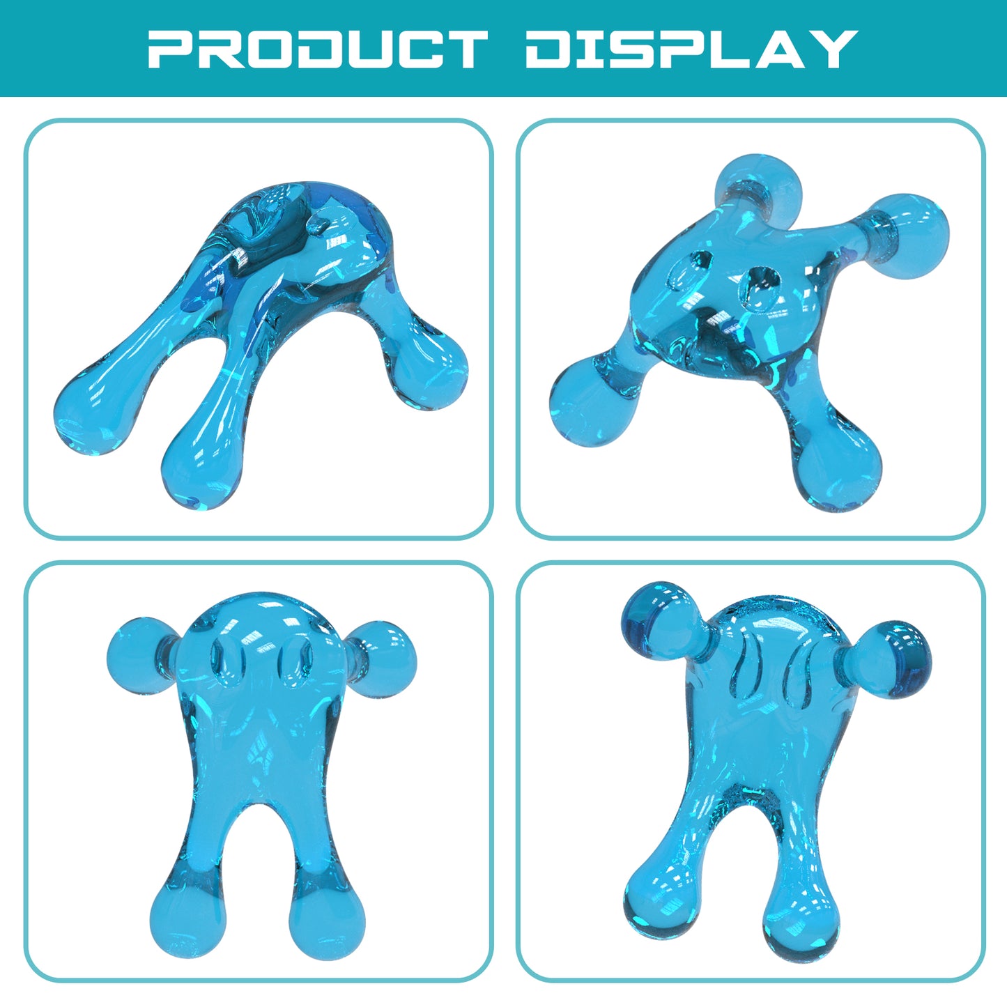 Palm Massage Tool- Sea Blue
