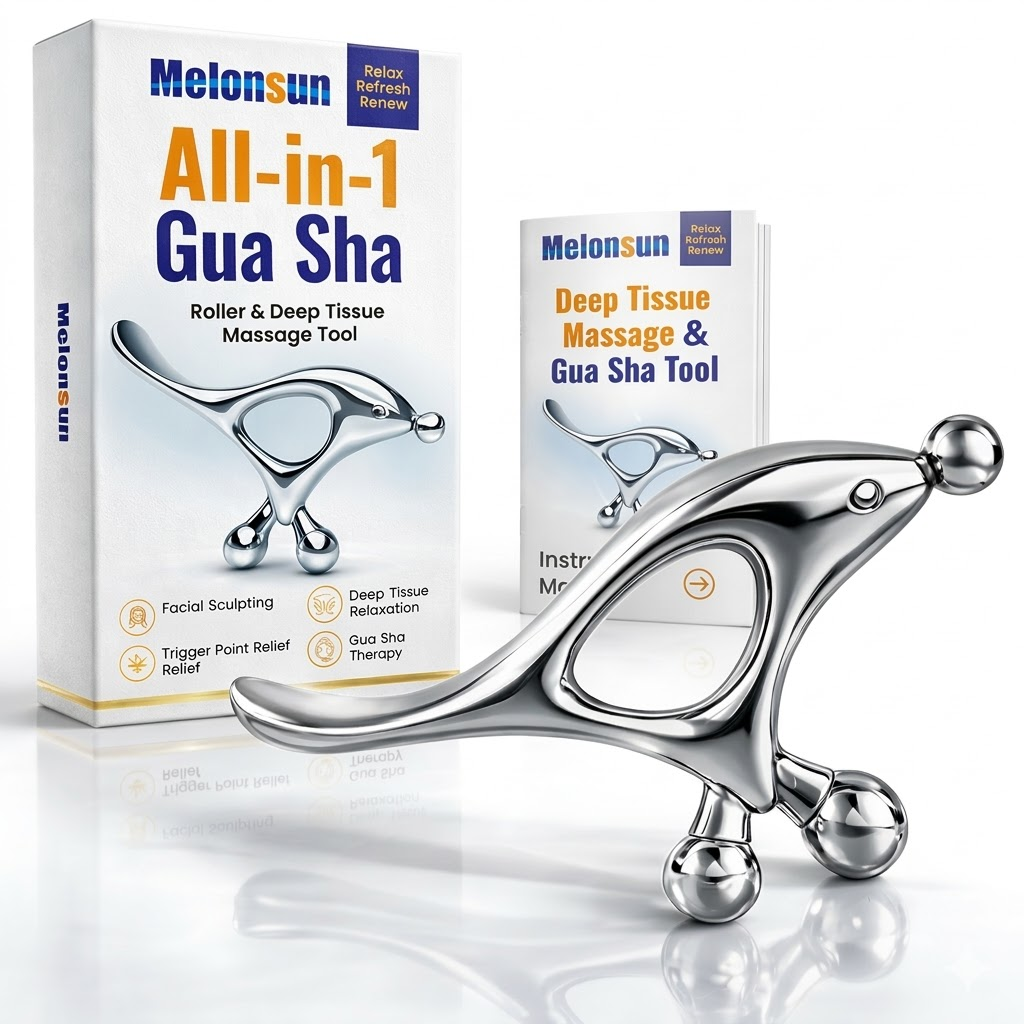All-in-1 Trigger Point Massage Tool & Gua Sha for Face & Body