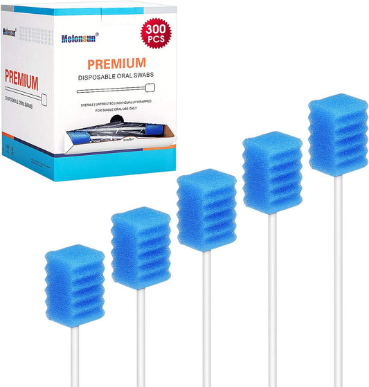 Disposable Oral Swabs - Dental Blue