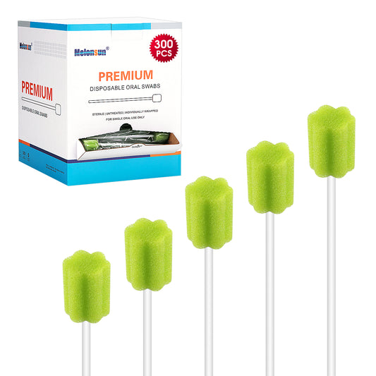 Disposable Oral Swabs - Green