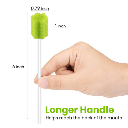 Disposable Oral Swabs - Green