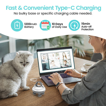 Scalp Massager, Silver